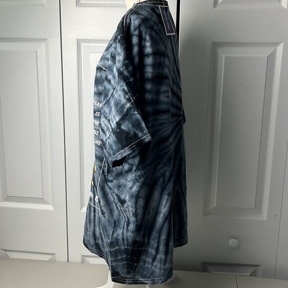 Naruto Shippuden Ichiraku Ramen Shop Tie Dye Graphic Tee Gray Black Large - Picture 2 of 6